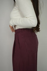 بنطلون خمري