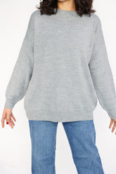 بلوزة صوف ناعم طويلة