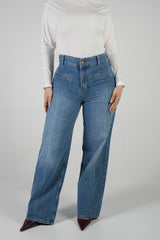 بنطلون جينز جيبتين