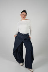 بنطلون جينز مع ردّة