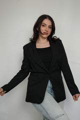 بليزر أسود سادة