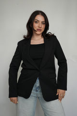 بليزر أسود سادة